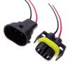 1 Pair H8 H9 H11 Male To Female Socket Plug Adapter Connector Cable Wiring Harness For Foglight Head Light Bulb Lamp