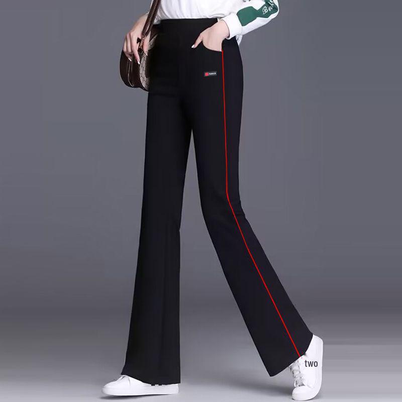 

Women s High Waist Loose Straight Leg Sports Pants - Plus Size, Slimming, Casual for Spring & Autumn L (80-105 lbs)