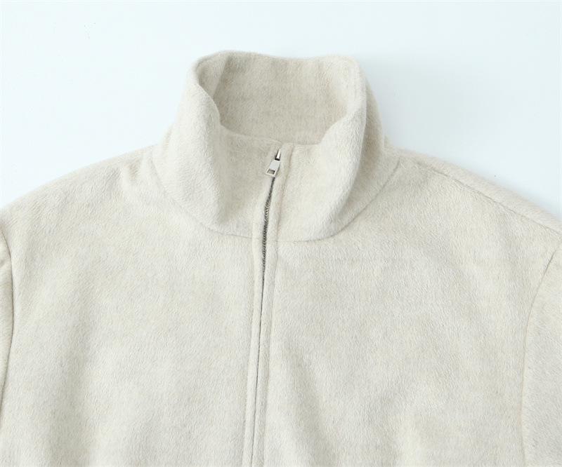 TAOP&ZA Women's Early Spring Stand-Up Collar Long-Sleeve Casual Jacket