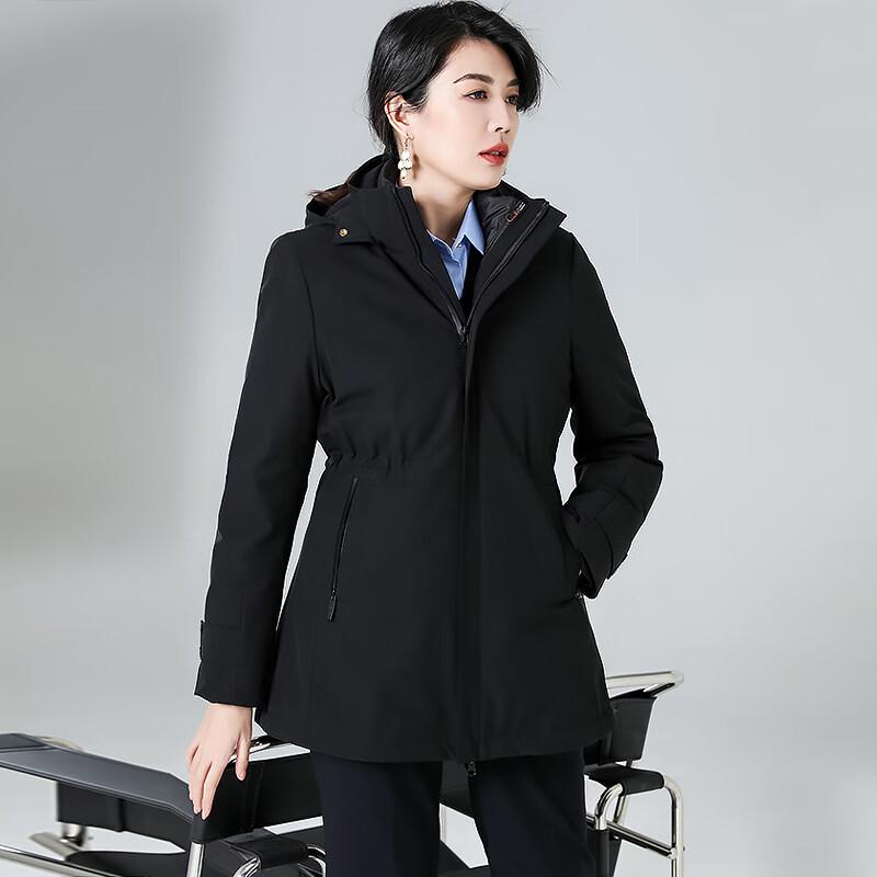 Kaseye Unisex Professional Black Short Down Jacket