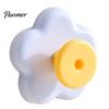 Safety Cabinet Hook Flower Shape Suction Cup Hook, No-Drill Plastic Style Handles, Rotatable Knob Adjustable Buckle for Kitchen Bathroom Lanyard