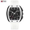 Oufanni Sportive Quartz Chronograph: Stylish Tonneau Men's Watch for Students with Multifunctional Design