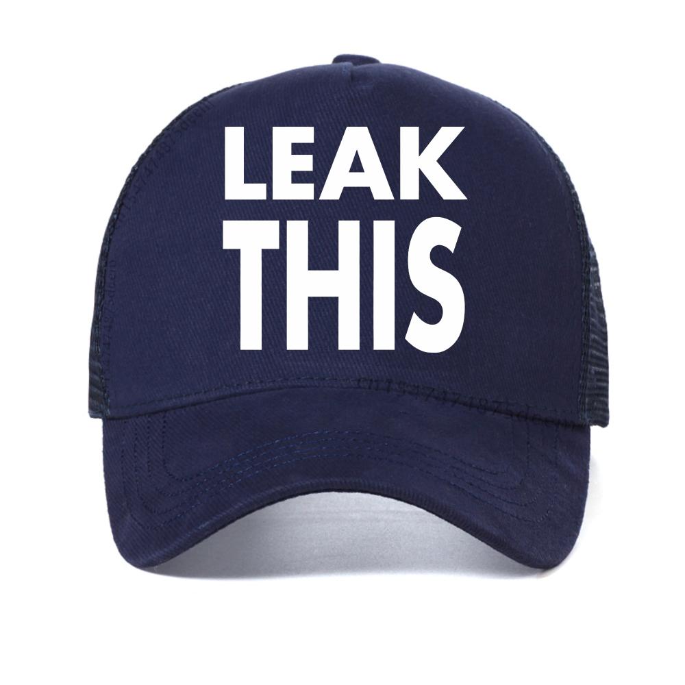 

Fashion Women Aesthetic Letter Print Leak This baseball cap Tate McRae So Close To What mesh hat casual Breathable sun hats Adjustable темно-синього кольору