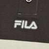 Fila Original Simple Fashion Retro Trendy Striped Comfortable Versatile Loose Knit Long Sleeve Polo Shirt Men Tops Dark-Brown F11M619216FBN