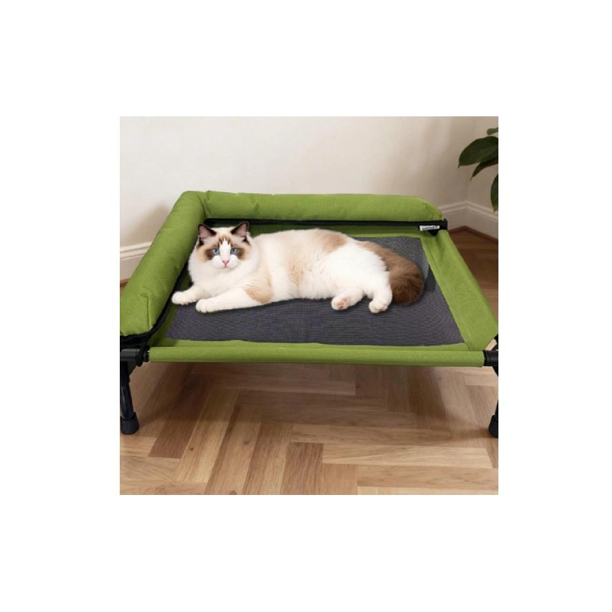 Elevated Pet Bed Breathable Raised Edge Pet Bed Off the Floor Open Design