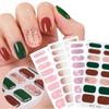 Christmas Design Gel Nail Wraps New Design Gel Nail Stickers Semi Cured Gel Nail Strips