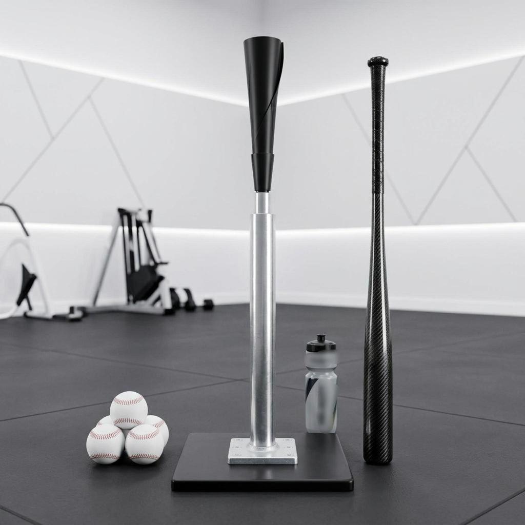 Baseballs and Softball Tee Stable Base Adjustable Batting Portable