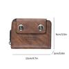 New Zipper Three Fold Wallet Multifunctional Men Card Holder Casual Male Coin Purse ID Card Holder Business Clutch Bag