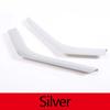 For Land Rover Range Rover Evoque 2012-2018 ABS Carbon fiber/Silver Car Center Control Side Trim Strip Sticker Car Accessories