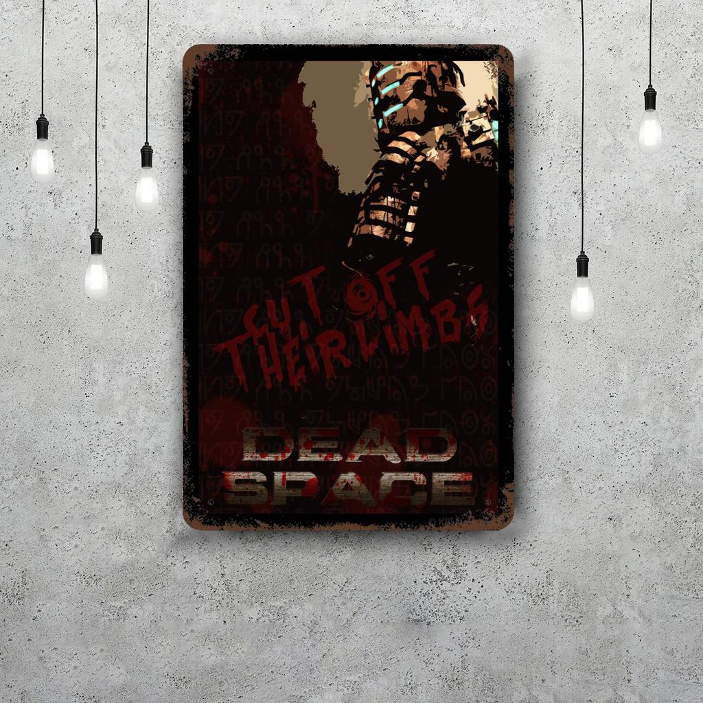 Dead Space Game Vintage Tin Sign Home Decor Wall Decor Art Wall Mural Room Decoration Decor Retro Metal Sign Plate Bar Posters