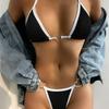 Trendy European & American Heart Tie-Up Halter Bikini - Hot-Selling Swimwear