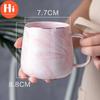 Hi Creative European Phnom Penh Milk Coffee Mugs Marble Pattern Breakfast Water Mug Office Home Drinkware Tea Cup Lover's Gifts