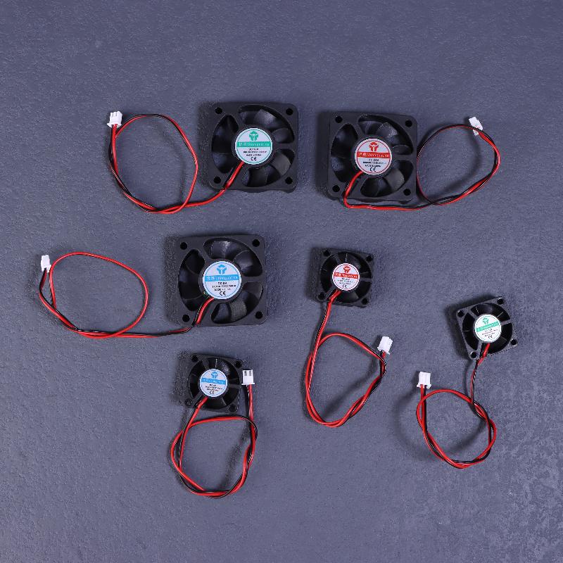 Soğutucu Radyatör J-Head Hotend 3D Yazıcı Parçaları İçin 3010 4010 5010 Fan 12V 5V 24V 2 Pin DC Soğutucu Mikro Soğutma Fanları İçin