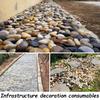 500-1000g 3-7cm Color High Polished Natural Pebbles Courtyard Landscape Decoration Rocks for Plant Vases Fish Tank Aquariums