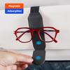 Double Clip Sunglasses Holder Magnetic Leather Glasses Storage For Lexus IS250 RX350 LX570 LX600 LX470 GX470 RX330 NX300 Ct200h AEI1