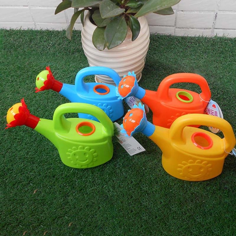 Kids Summer Beach Toys Cute Flower Shape Baby Watering Can Seaside Kids for Play Water Games Tool Kids Outing Supplies