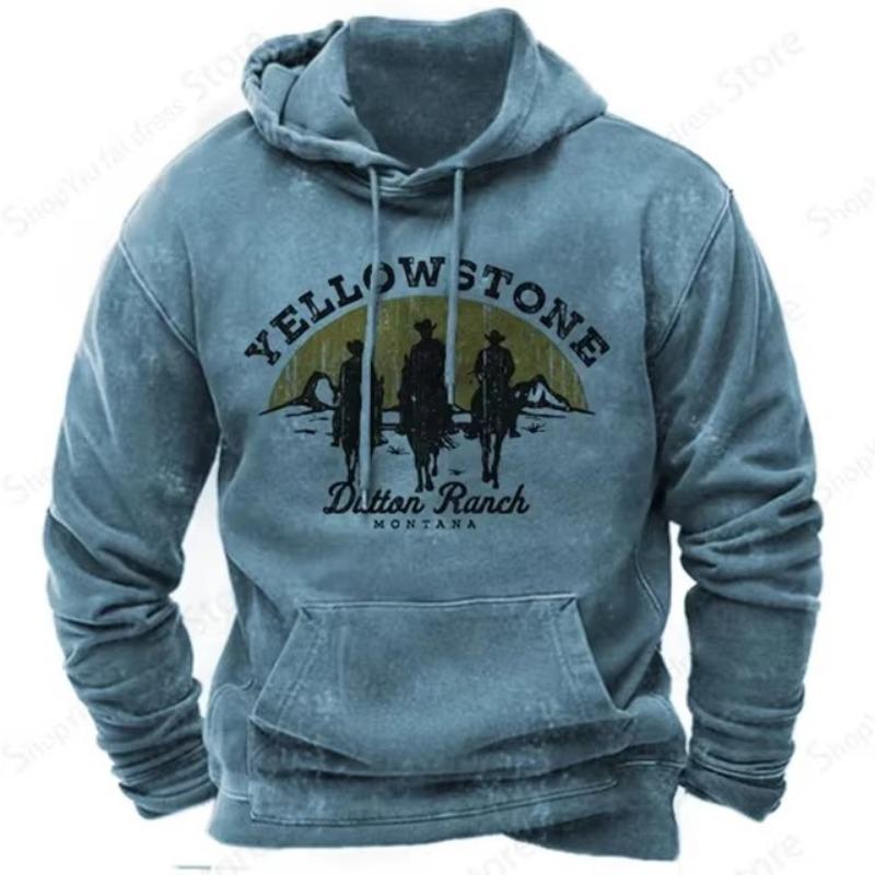 Vintage Hoodies Yellowstone 3d Druck Grafik Hoodie Männer Mode Hoodies Sweatshirt Jungen Mantel Frauen Schweiß Im Freien Sweatshirt Männlich