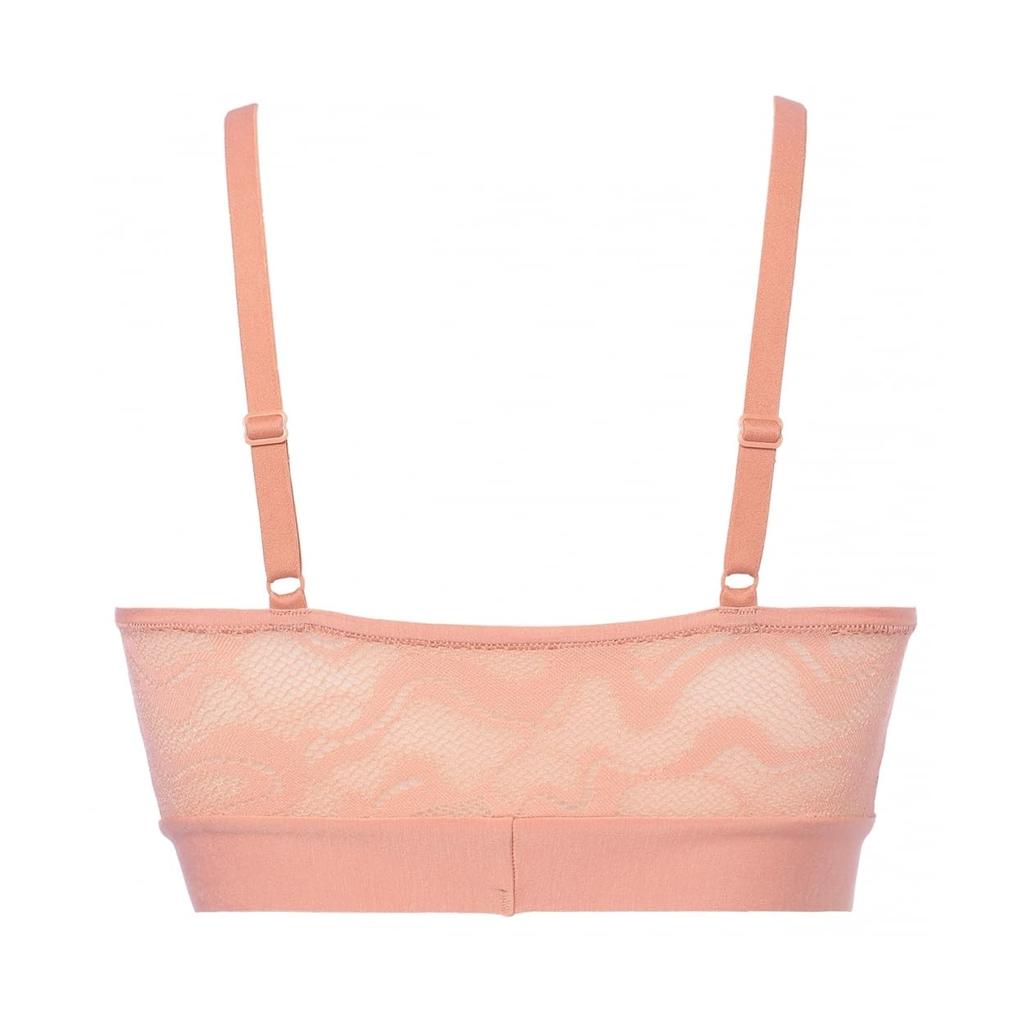 Go Allround Lace Cup Half Top Wireless Bra with Botanical Lace No Sizes Sloggi/Triumph (10209661) - Pads, Pattern, Lightweight, Non-Slip, Hooks, S-L