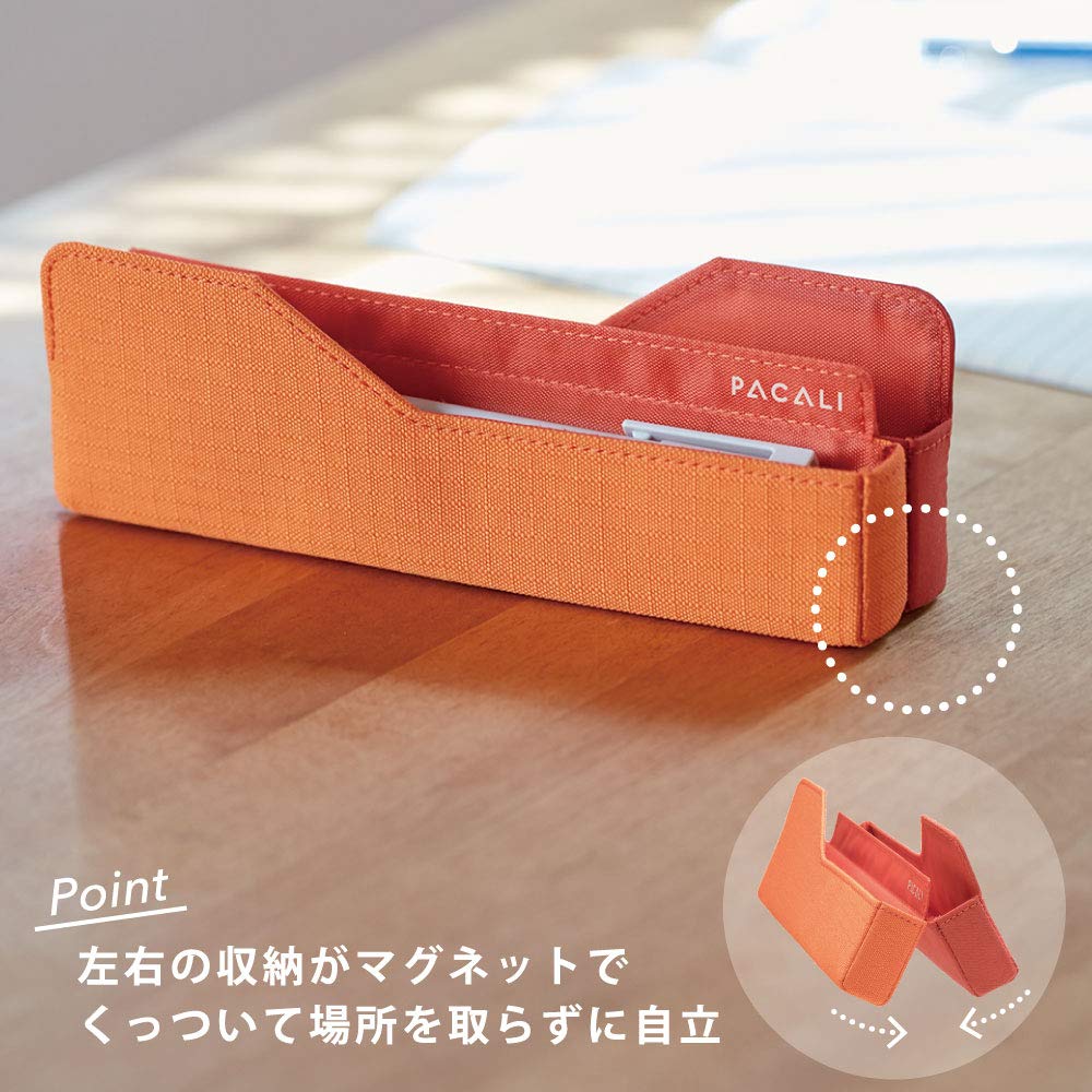 King Jim Pakari Yokooki Pen Standard Case, Type, Orange, 2150-001