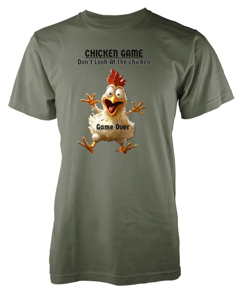 

Chicken Game Don t Look At The Funny Novelty Gift Unique Kids T-shirt M