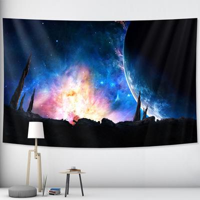 Starry Sky Tapestry Wall Hanging Psychedelic Scene Mandala Witchcraft Tapestry Hippie Bohemian Decorative Tapestry Yoga Mat