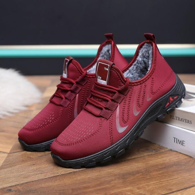 

Зимние женские кожаные водонепроницаемые хлопковые ботинки, хлопковые туфли для мам, утолщенные бархатные прогулочные ботинки, нескользящие теплые женские хлопковые ботинки, размер 36-44