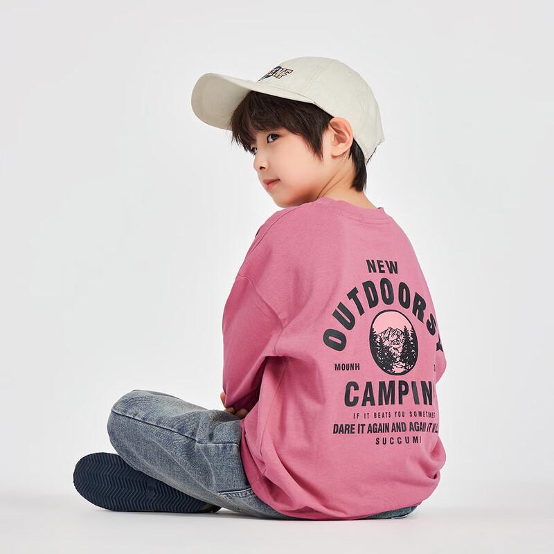 Boys  Cotton Long Sleeve Graphic T-Shirt 120