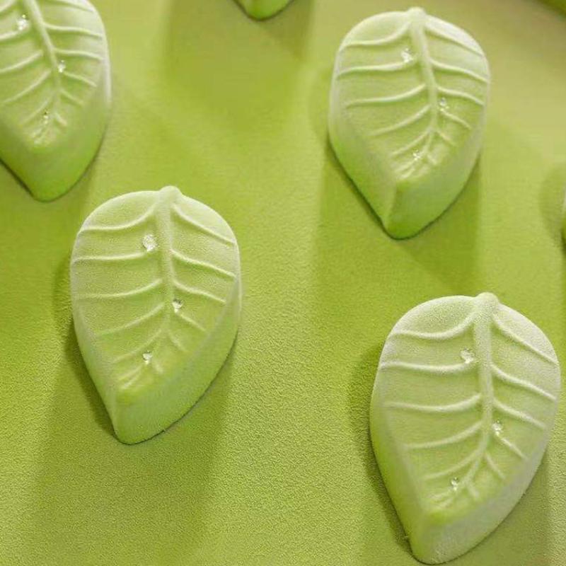 6 Hohlraum Lebensmittelqualität Blätter Silikonform Fondant Kuchenform DIY Schokolade Backwerkzeuge Mousse Dekorationszubehör Backform