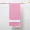 Woven Poly Cotton Solid Color Large Bath Towel Turkish Beach Blanket Cotton Linen Blend Geometric Diamond Pattern