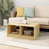 Coffee Table 75 X 50 X 33.5 Cm Solid Pine Wood