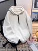 Unisex Half-Zip Hooded Sweater - Autumn/Winter Loose Fit Knitwear