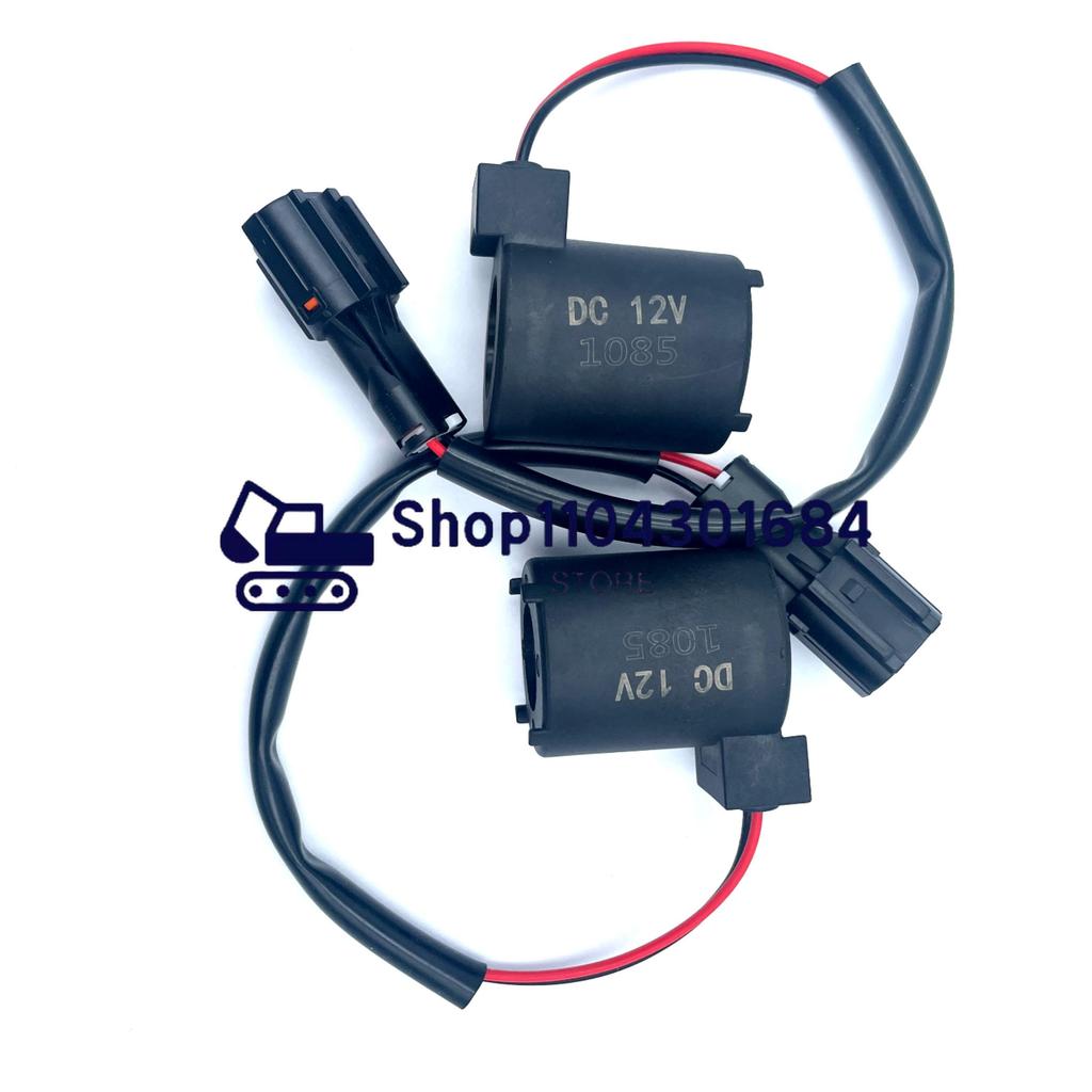For Yanmar VIO Solenoid Valve Coil 12V   Accessories 16mm 38mm Excavator
