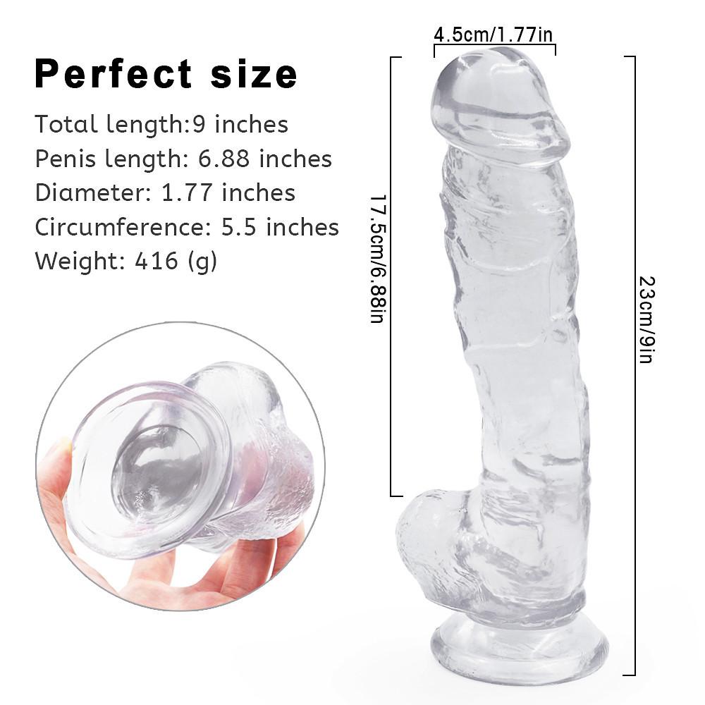 Realistic Dildos RUNYU Jelly Soft Dildo Sex Toys for Woman Strong Suction Cup Penis Dildosex Toy For Adults Sex Shop
