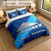 Set Biancheria da Letto 1 Copripiumino 2 Federe Stampa Fendt Morbido Tessuto per Letto Decorazione Camera da Letto