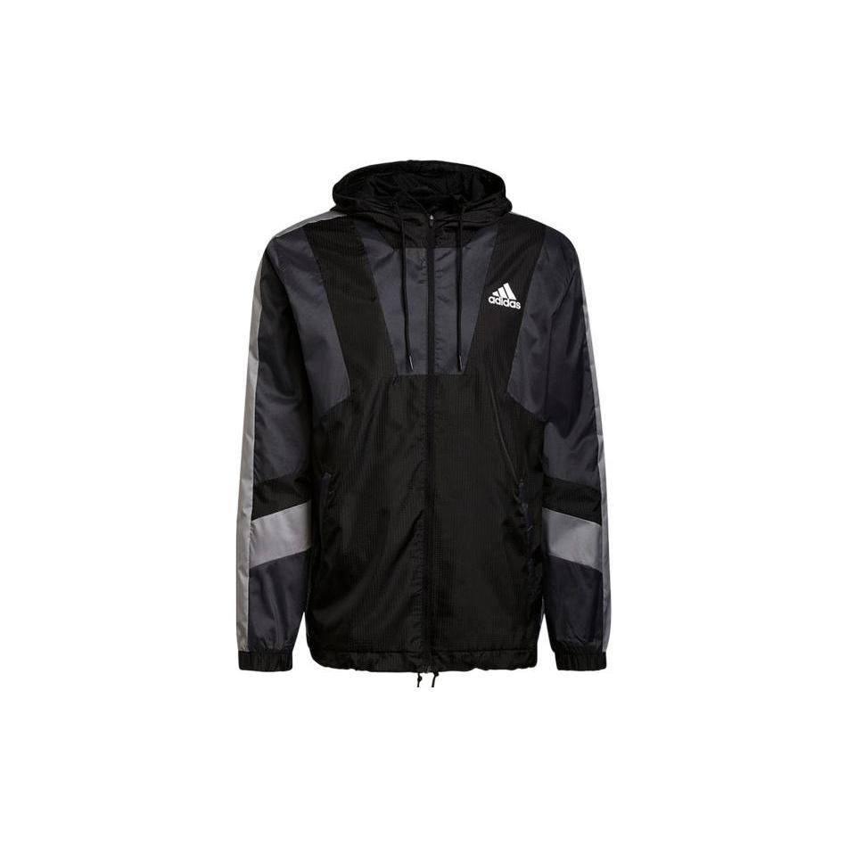 adidas Jackets Men's Black Hooded Moderate Other H31442