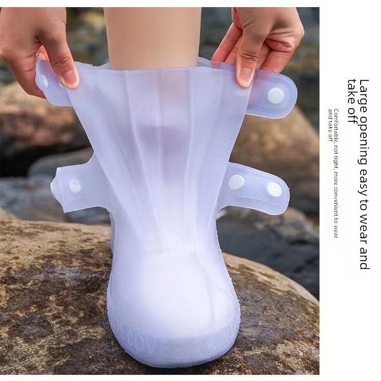 Couvre-chaussures antidérapants imperméables en silicone: Inodore, Durable, Facile à mettre/enlever