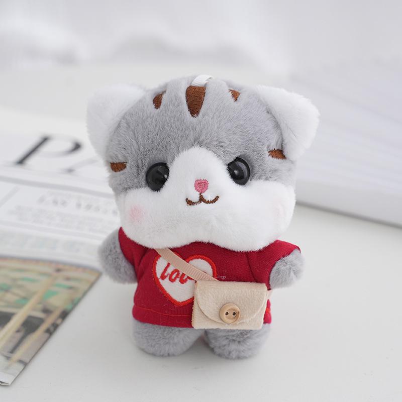 

Adorable Sleeping Kitten Plush Toy Soft Pp Cotton Filled Perfect For Girls червоний