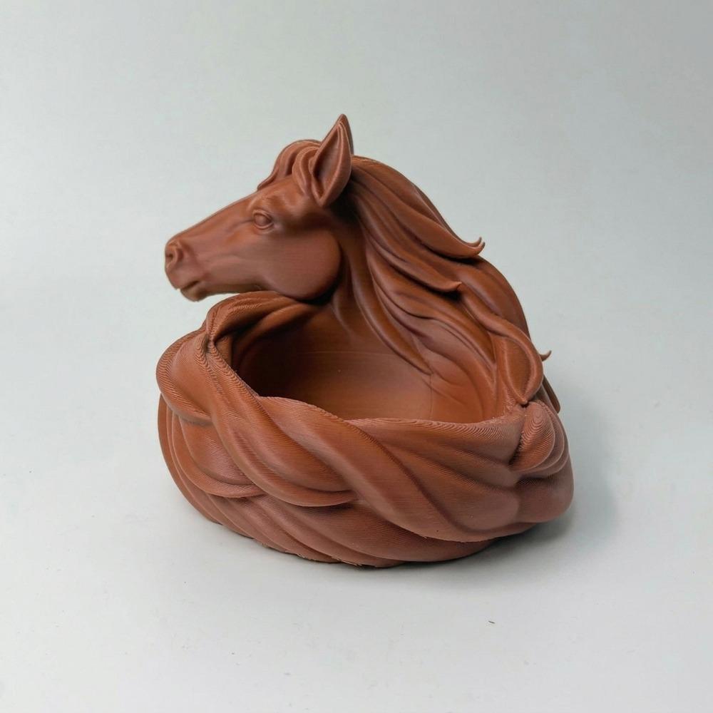 Animal Shaped Horse Storage Bowl 3D Printing Jewelry Storage Tray Tabletop Display