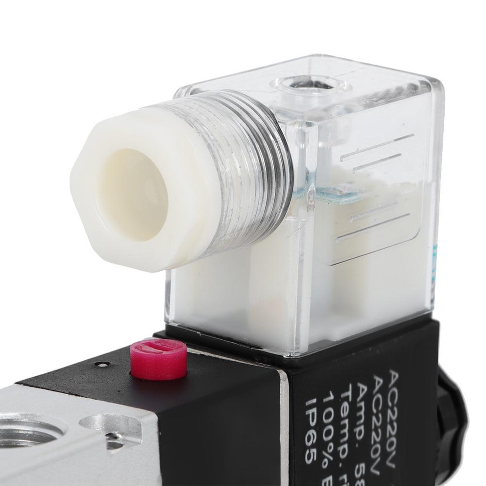 2 Position 5 Way Aluminum Alloy Pneumatic Solenoid Valve Pneumatic Piping Equipment (24V)