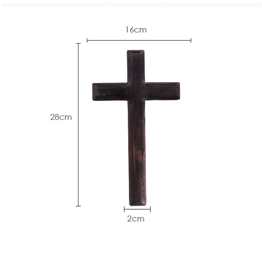 Crosses Wall Decor Black Color Wooden Wall Hanging Crosses Sign for Home Weddings Party Spa
