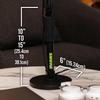 Shure by Gator Desktop Microphone Stand, Straight Type, with Vibration-Absorbing 6" Round Base, SH-DESKTOP1