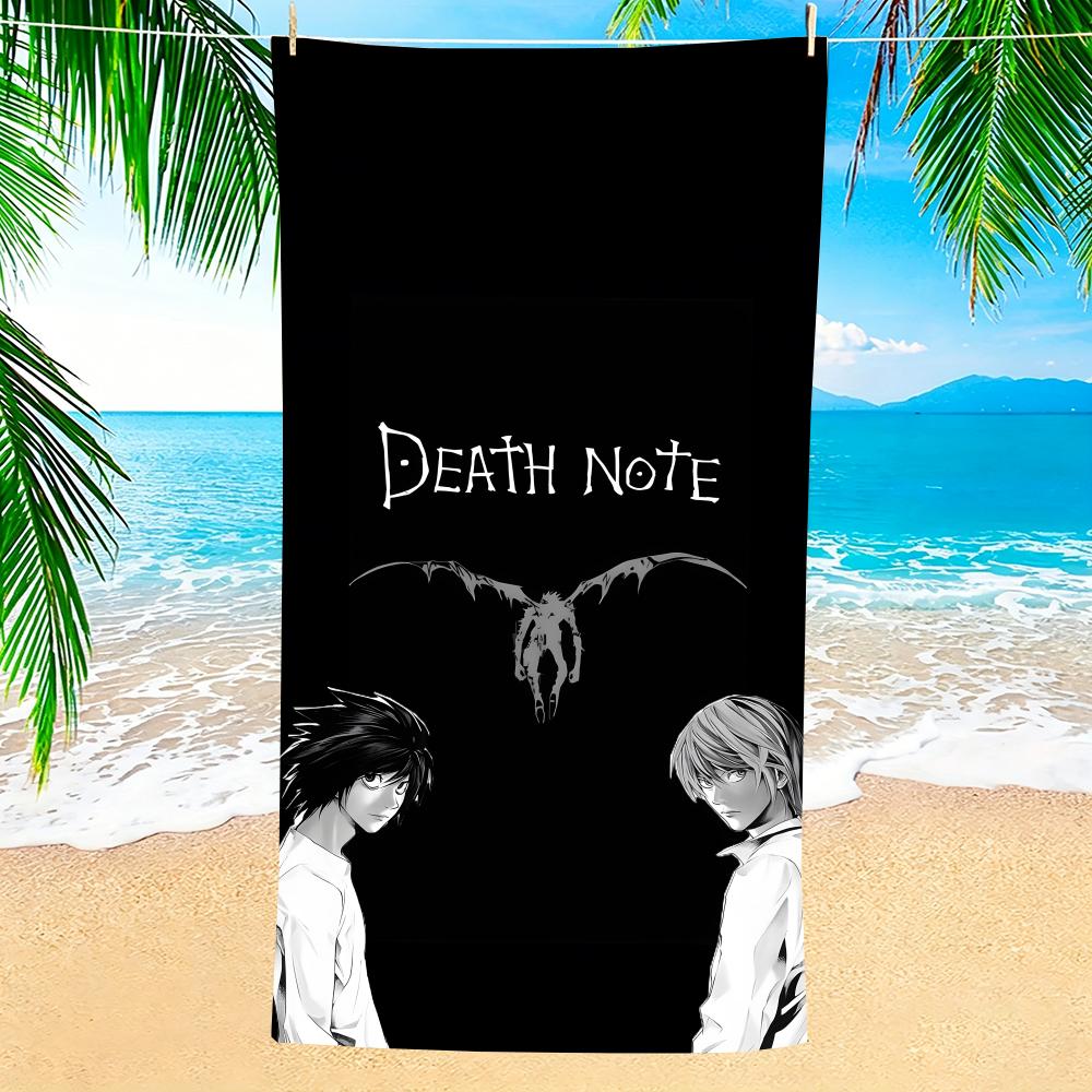 Anime Deathh Notes Towel Towel Soft Pool Gift For Travel Gym Shower Camping Quick Dry Sports Large Beach Towels