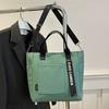 Borsa Tote in Tessuto Oxford con Chiusura a Zip per Uso Quotidiano Ragazze e Donne