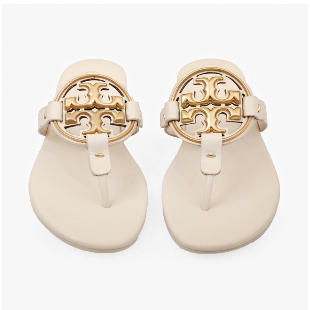 Tory Burch 136593 101 Miller Metal Soft Flip Flop Slippers