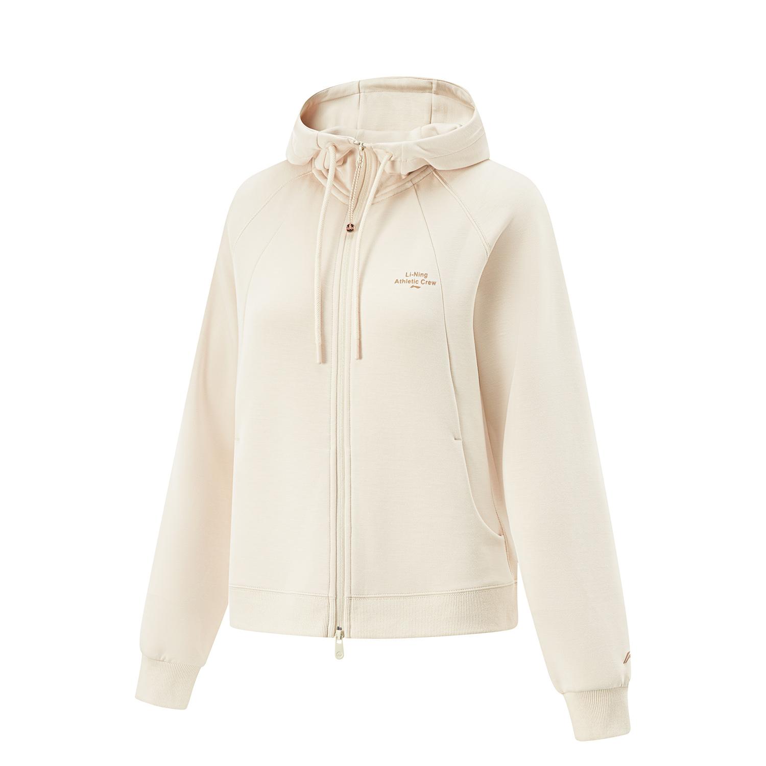 

Li-Ning Comfortable Casual Sports Hoodie Women hoodies Dune-Khaki AWDV412-1 L