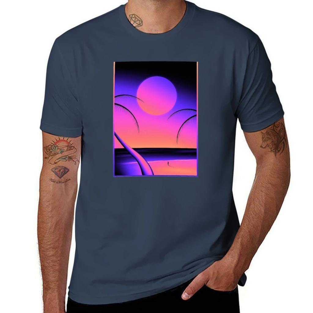 Outrun Strand T-Shirt Outdoor Sport Kurzarm Top