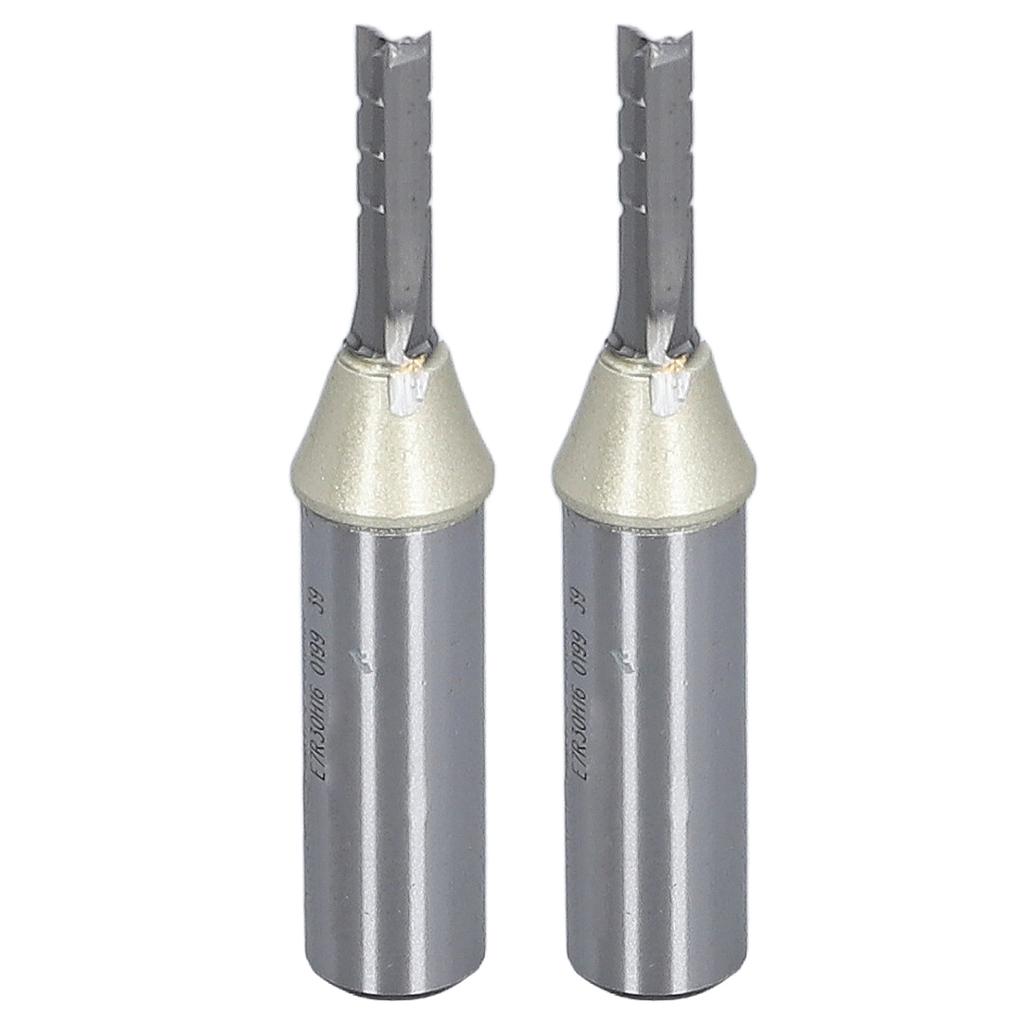 2PCS Woodworking Drill Bits 12 Inch Tungsten Steel CNC 3 Flutes Cutting Drill Bits
