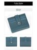 Damen Geldbörse aus echtem Leder, Bifold - Koreanischer Stil, Weiches Rindsleder, Mehrere Kartenfächer