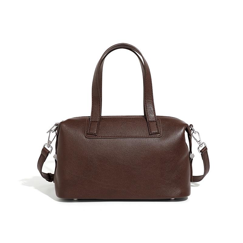 Women's Leather Handbag Handbag Retro Atmosphere Boston Bag Women's Leather Shoulder Bag Women's Crossbody Bag