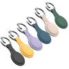 Silicone Case Sleeve Soft Cover for Apple for Airtag Shock Absorbing Shell with Anti-Lost Keychain Ring Scratch Resistant